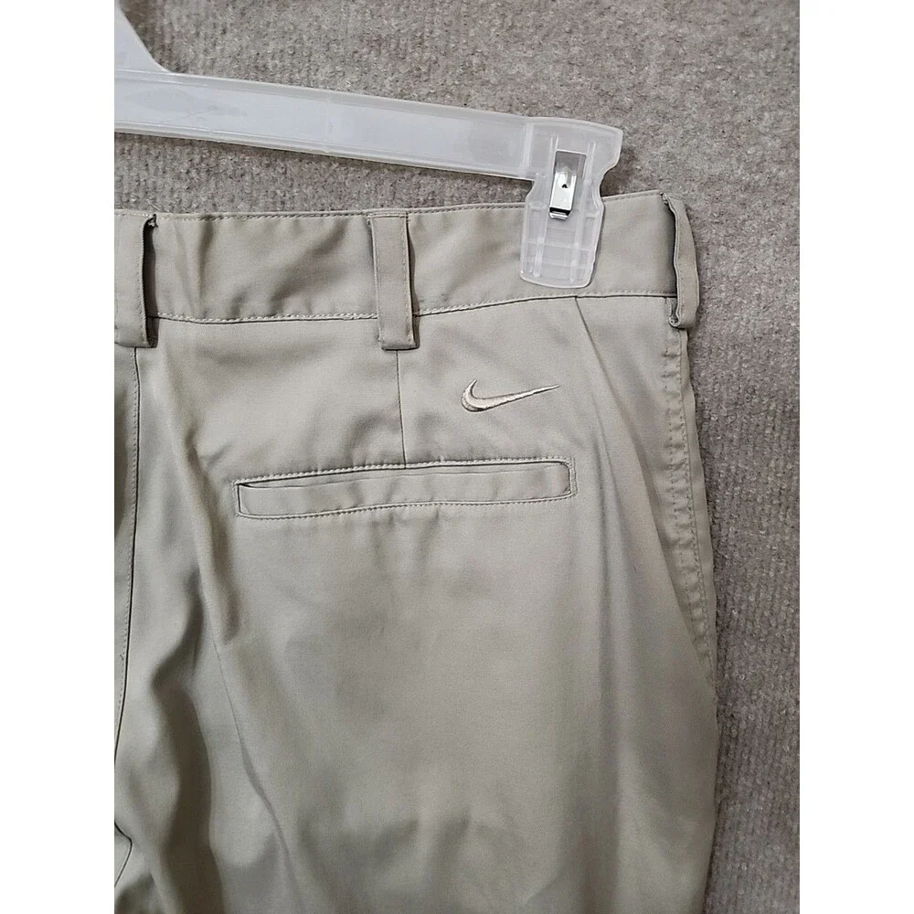 Nike Dri Fit Golf Pants Mens 32x30 Tan Performance Stretch Lightweight_5